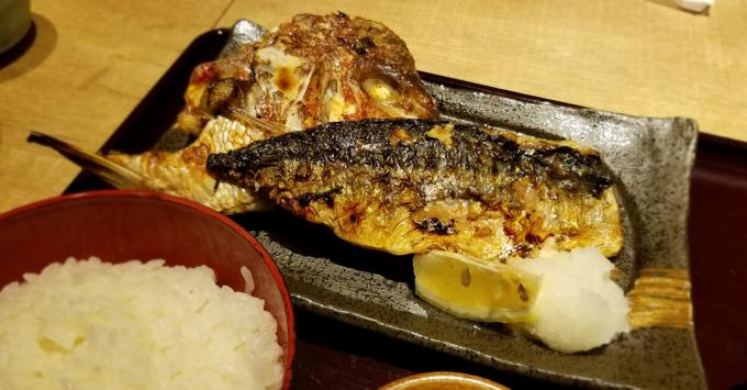 魚盛定食の焼き魚